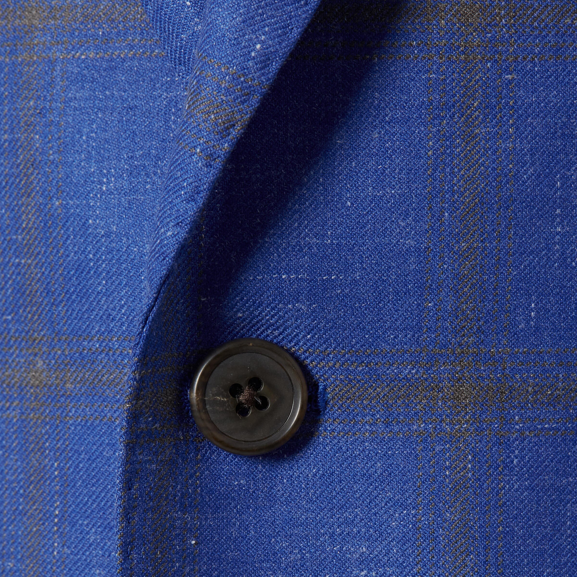 Madison Cobalt Blue Heathered Windowpane Blazer | Alton Lane