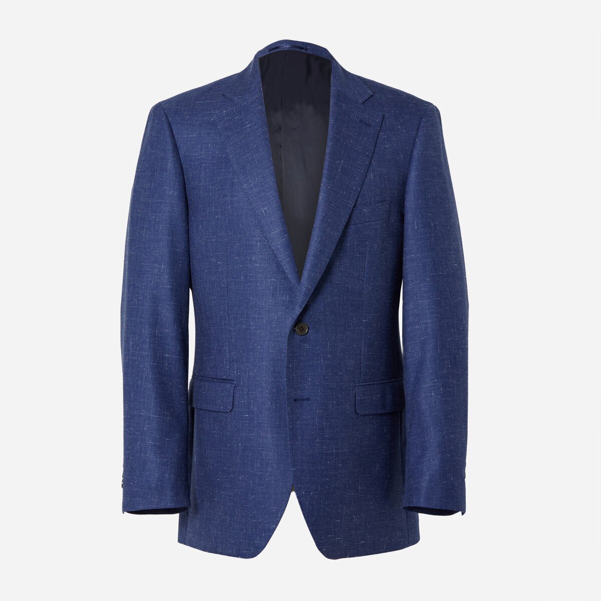 Madison French Blue Heathered Twill Blazer | Alton Lane