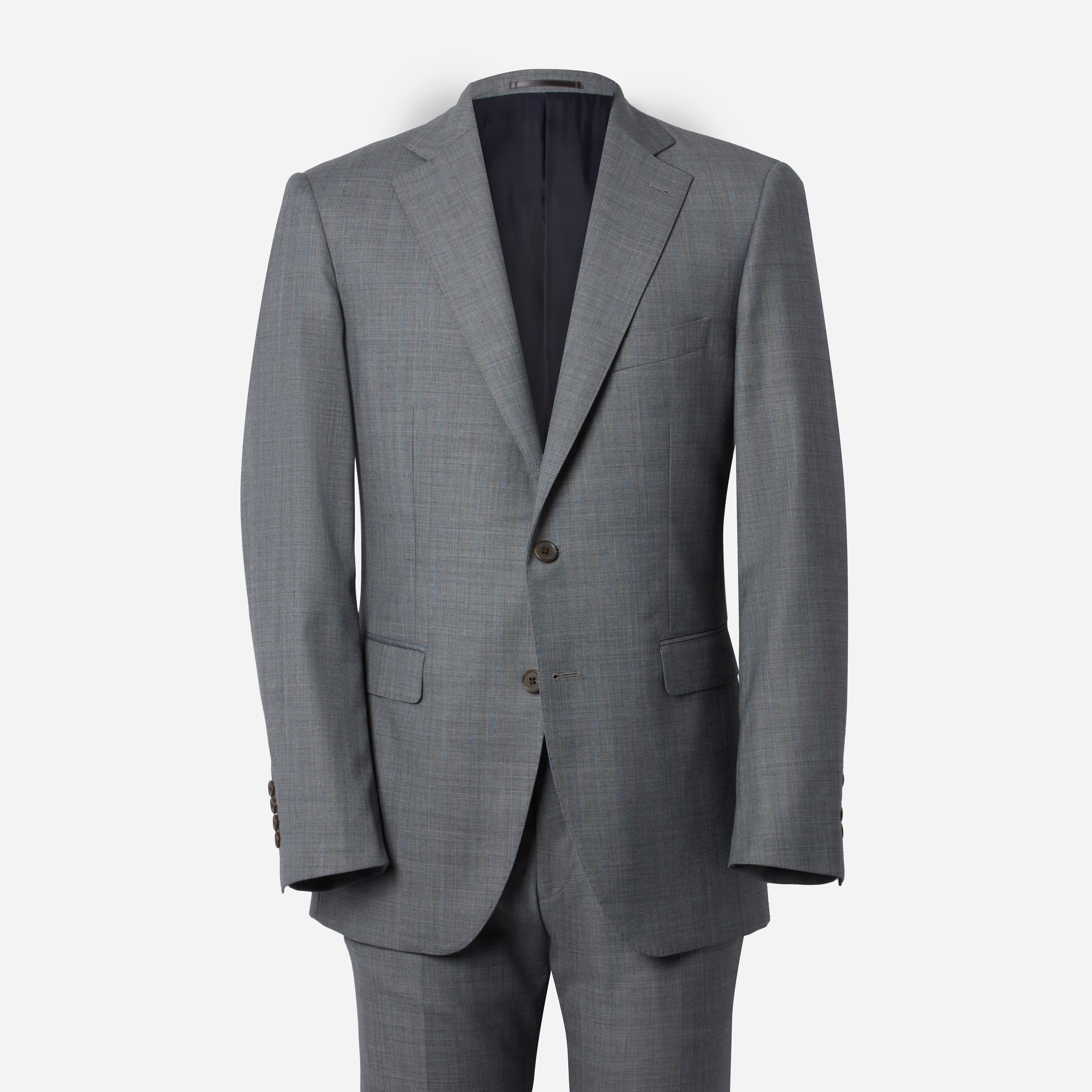 Irving Grey Sharkskin Pinstripe Suit | Alton Lane