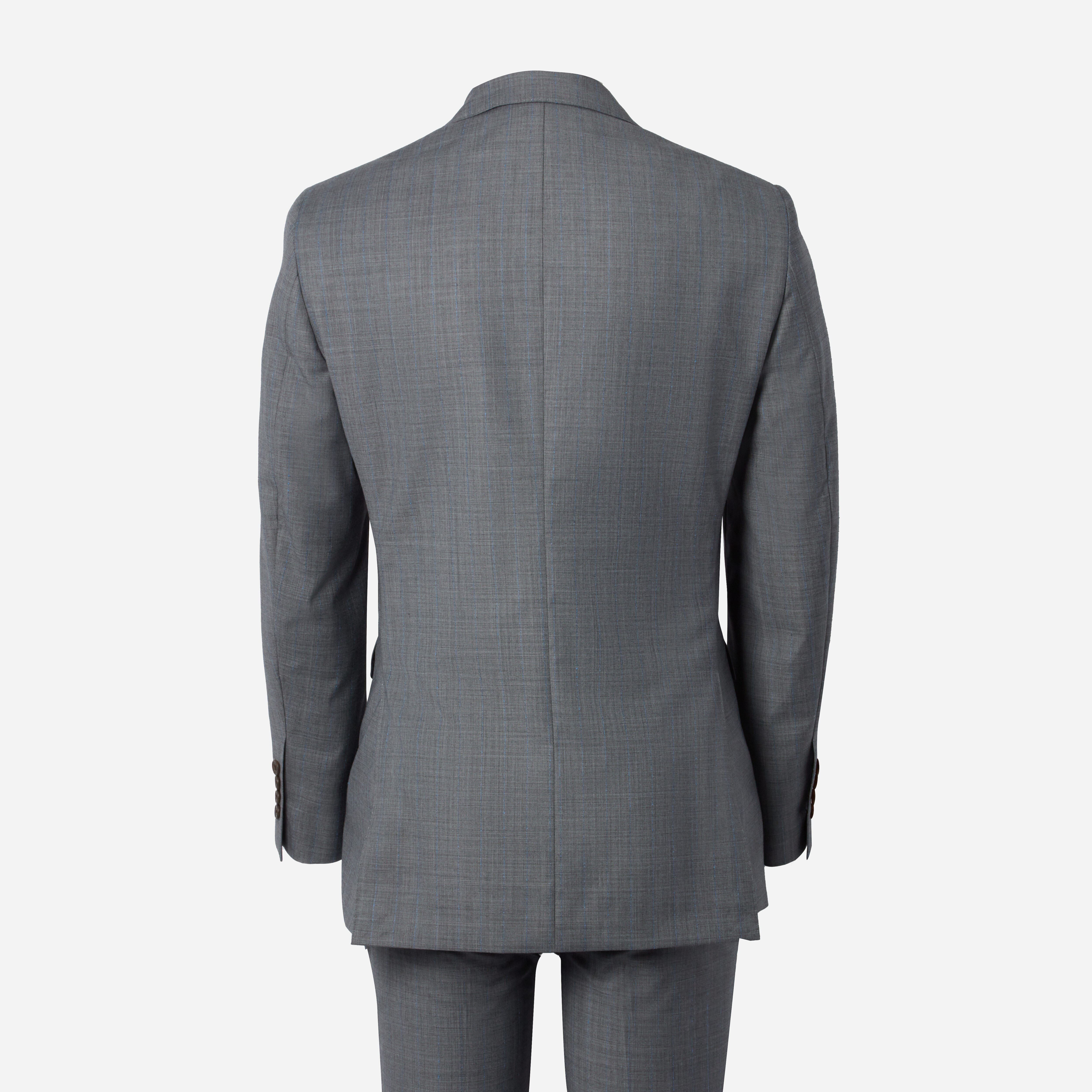 Irving Grey Sharkskin Pinstripe Suit | Alton Lane