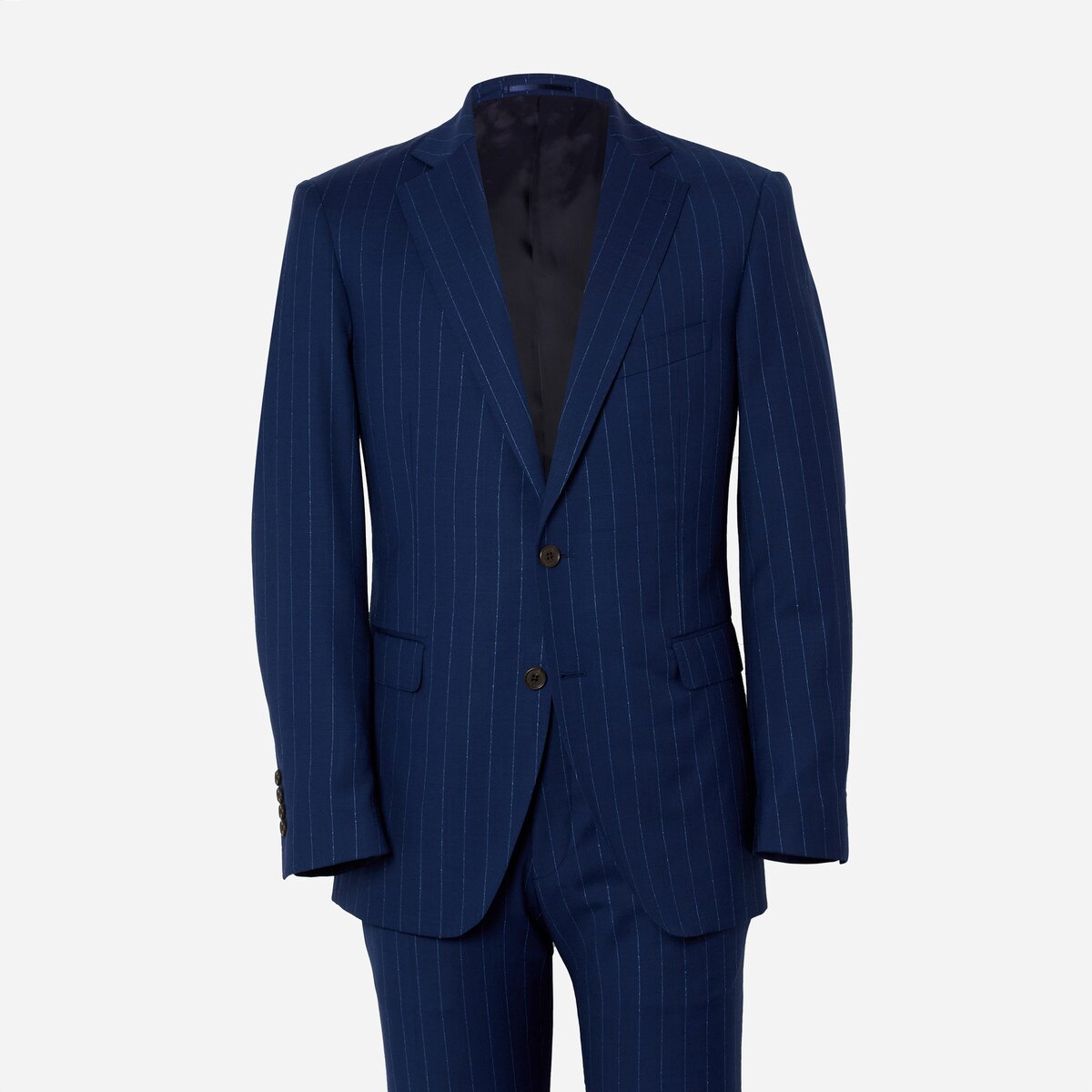 Irving Dark Blue Pinstripe Suit | Alton Lane