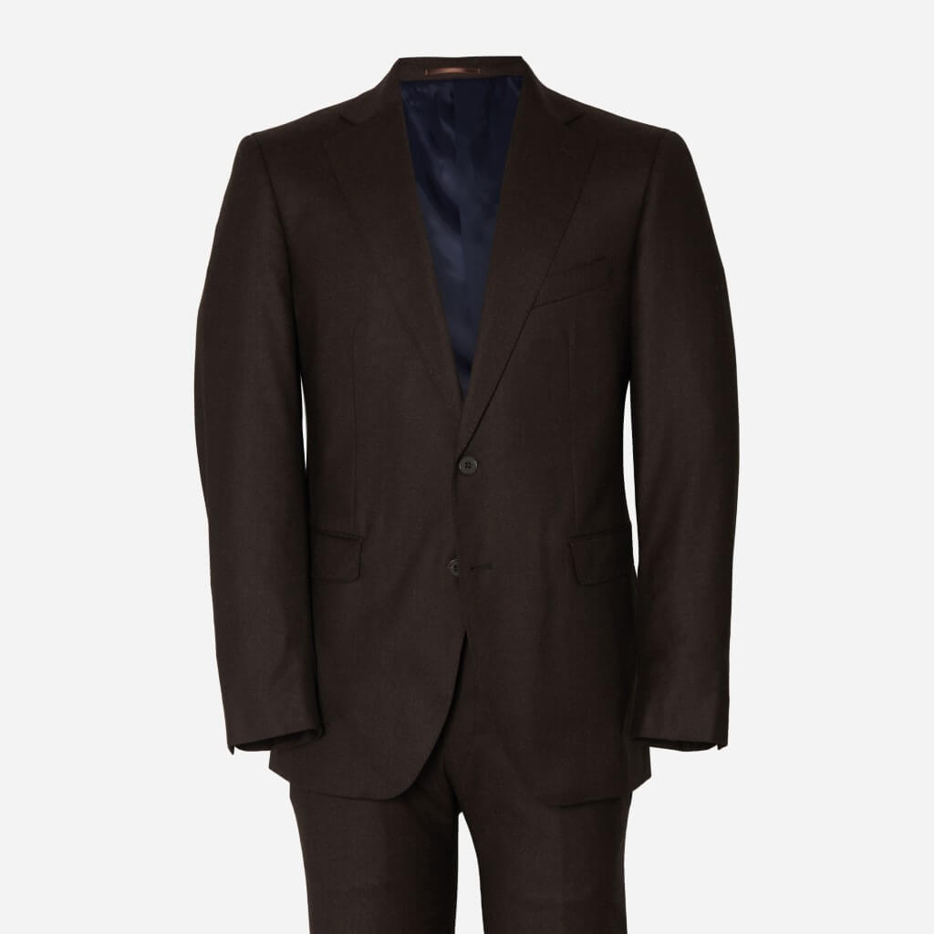 Gramercy VBC Dark Brown Flannel Suit | Alton Lane
