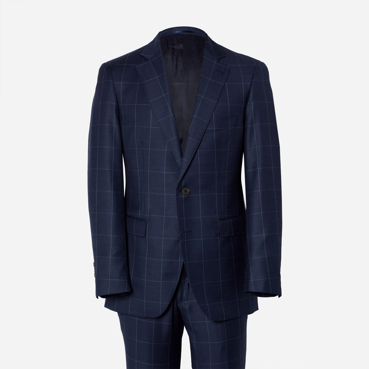 Gramercy VBC Deep Blue Windowpane Suit | Alton Lane