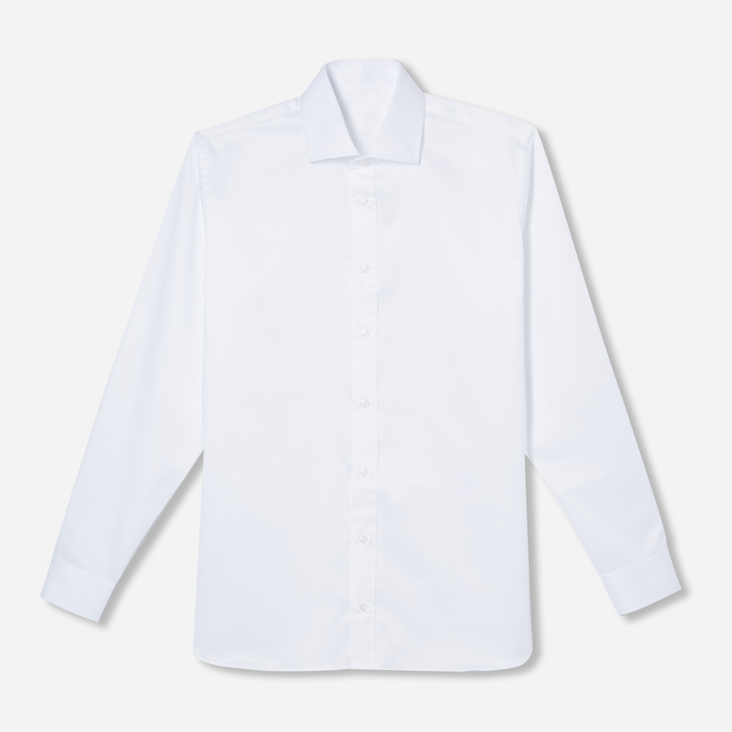 Park White Midweight Twill Tuxedo Shirt | Alton Lane