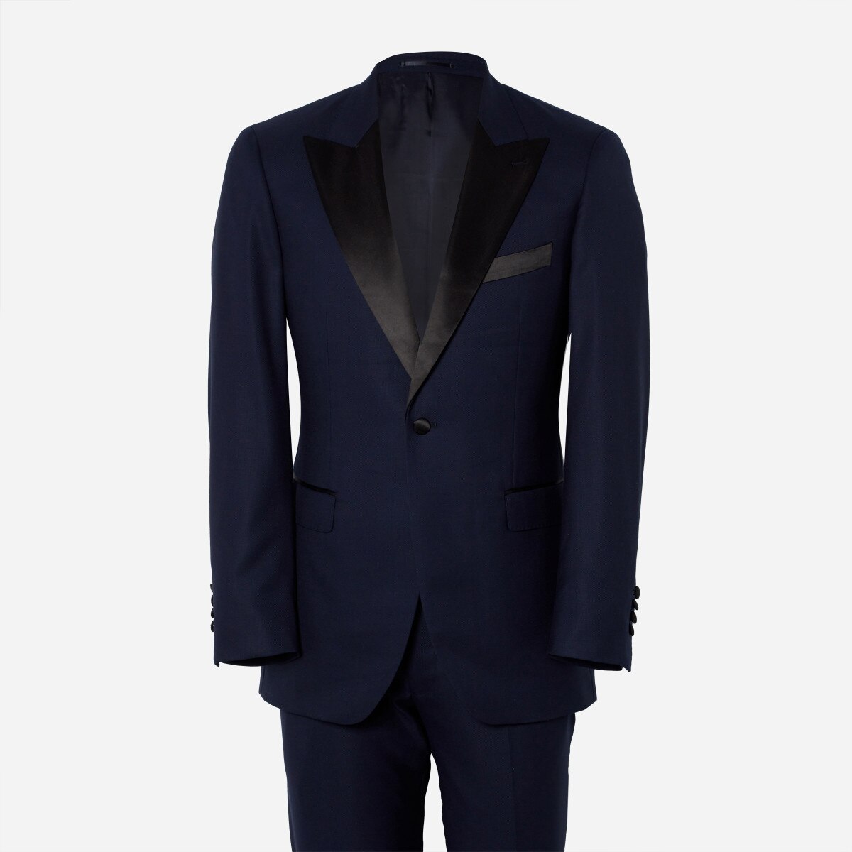 Madison Midnight Navy Diamond Weave Tuxedo | Alton Lane