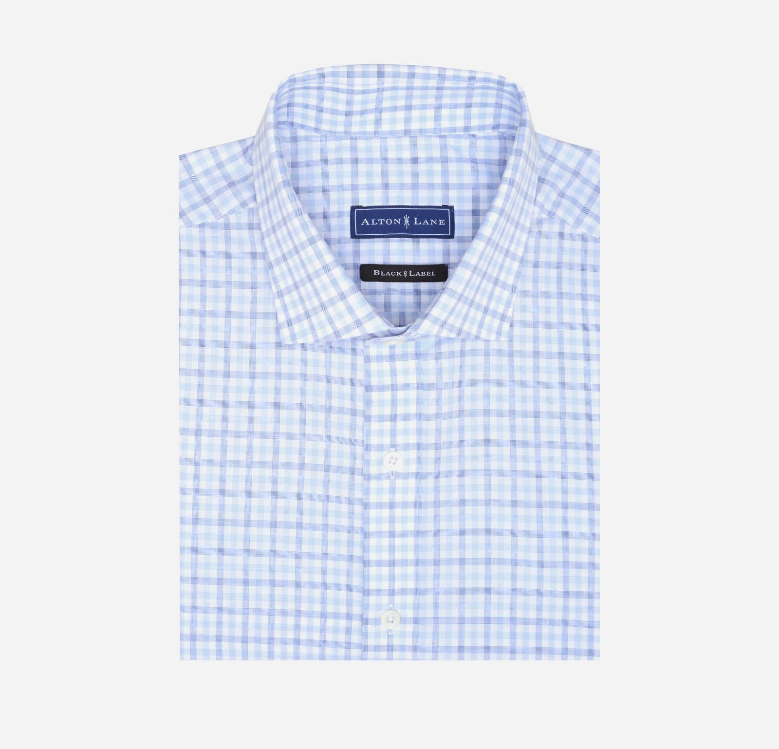 large blue and navy tattersall