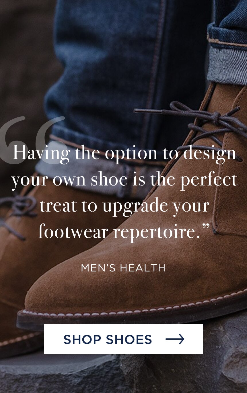 Having the option to design your own shoe is the perfect treat to upgrade your footwear repertoire.