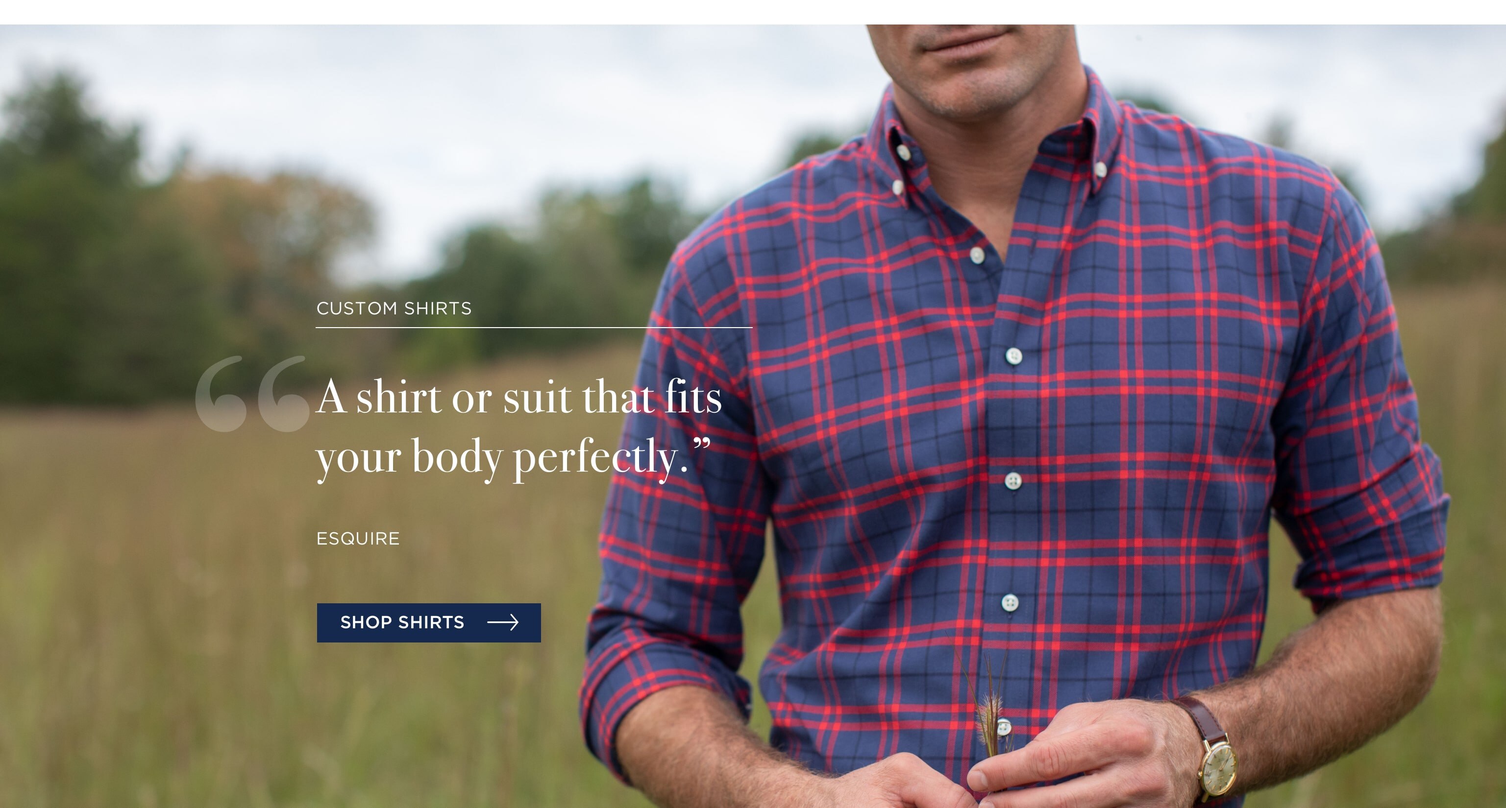 A shirt or suit that fits your body perfectly