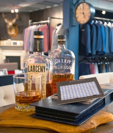 richmond event space alcohol and swatch on the design bar